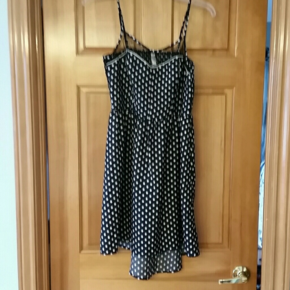 Xhilaration polka dot swing dress